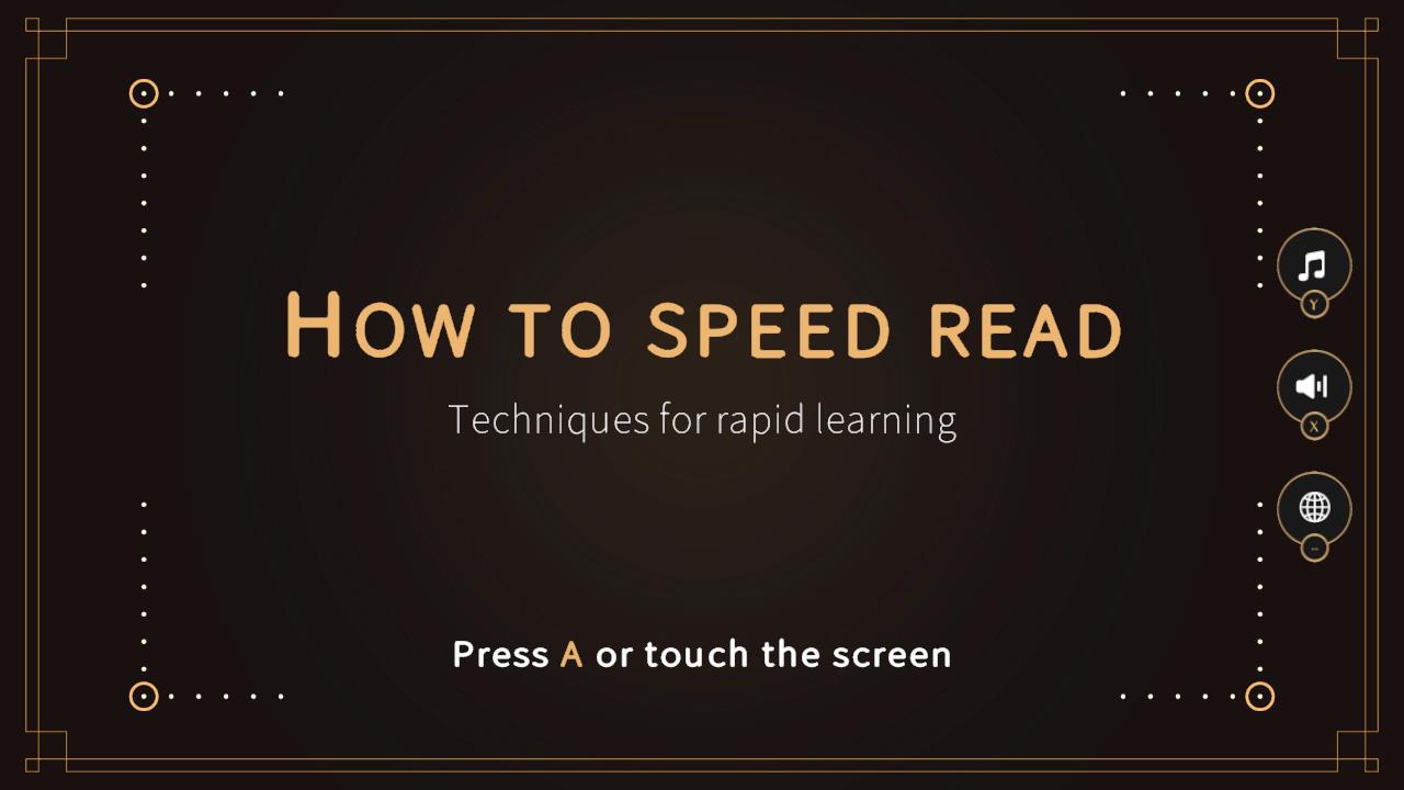 How to speed read: Techniques for rapid learning for Nintendo Switch ...