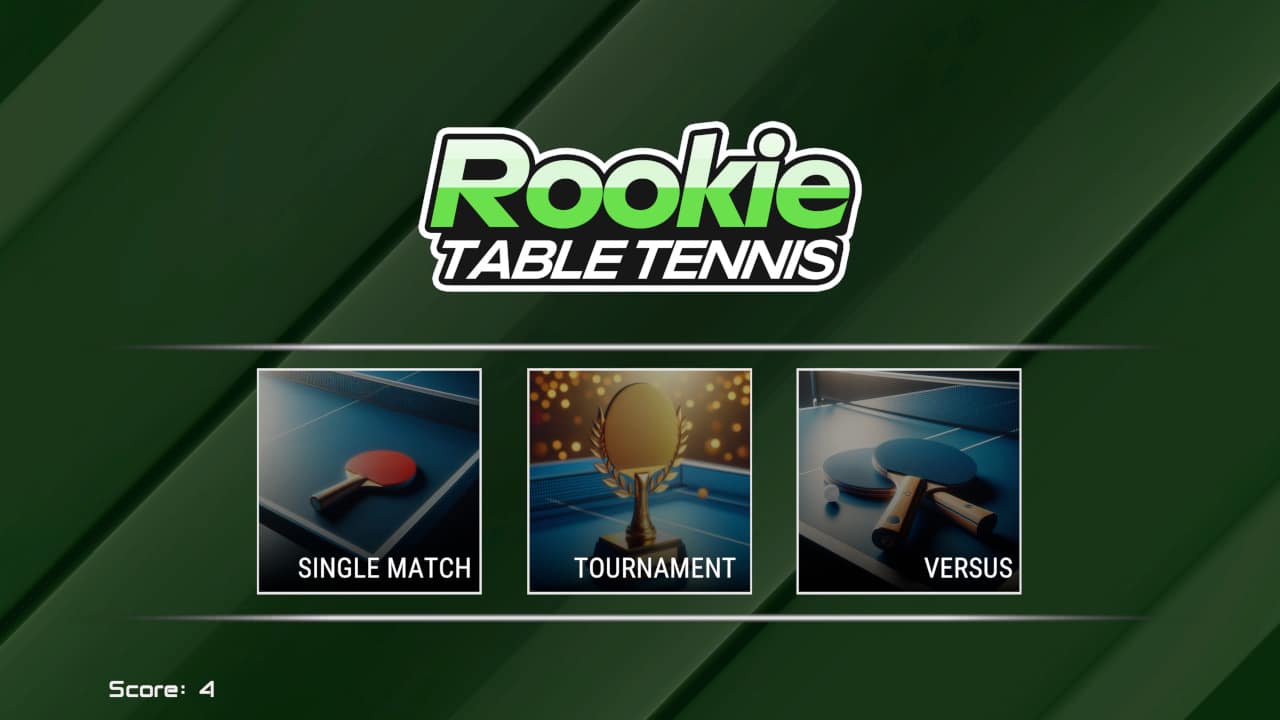 Rookie Table Tennis — скриншот 1