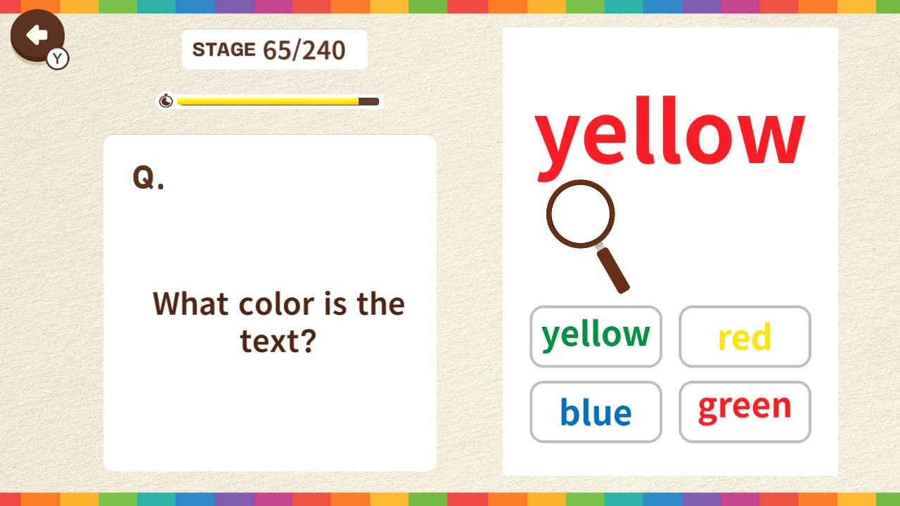 Color Mismatch Brain Quiz for Nintendo Switch - Nintendo Official Site