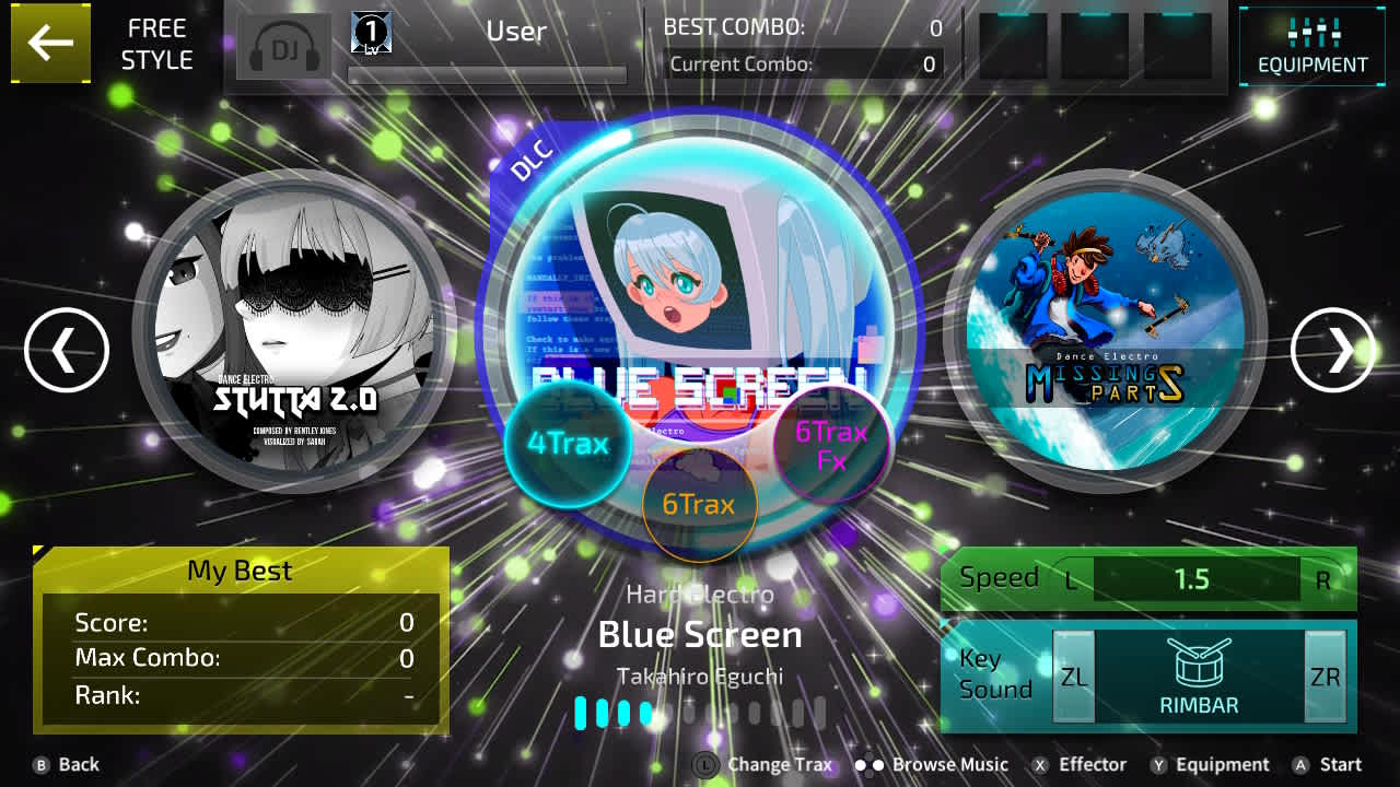 SUPERBEAT XONiC DLC Blue Screen — скриншот 1