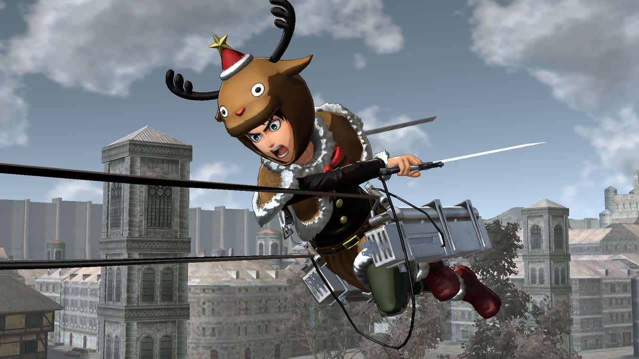 Attack on Titan 2: Costume Set "Christmas" — скриншот 1