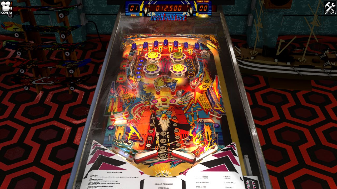 Zaccaria Pinball: Earth Wind Fire Table — скриншот 1