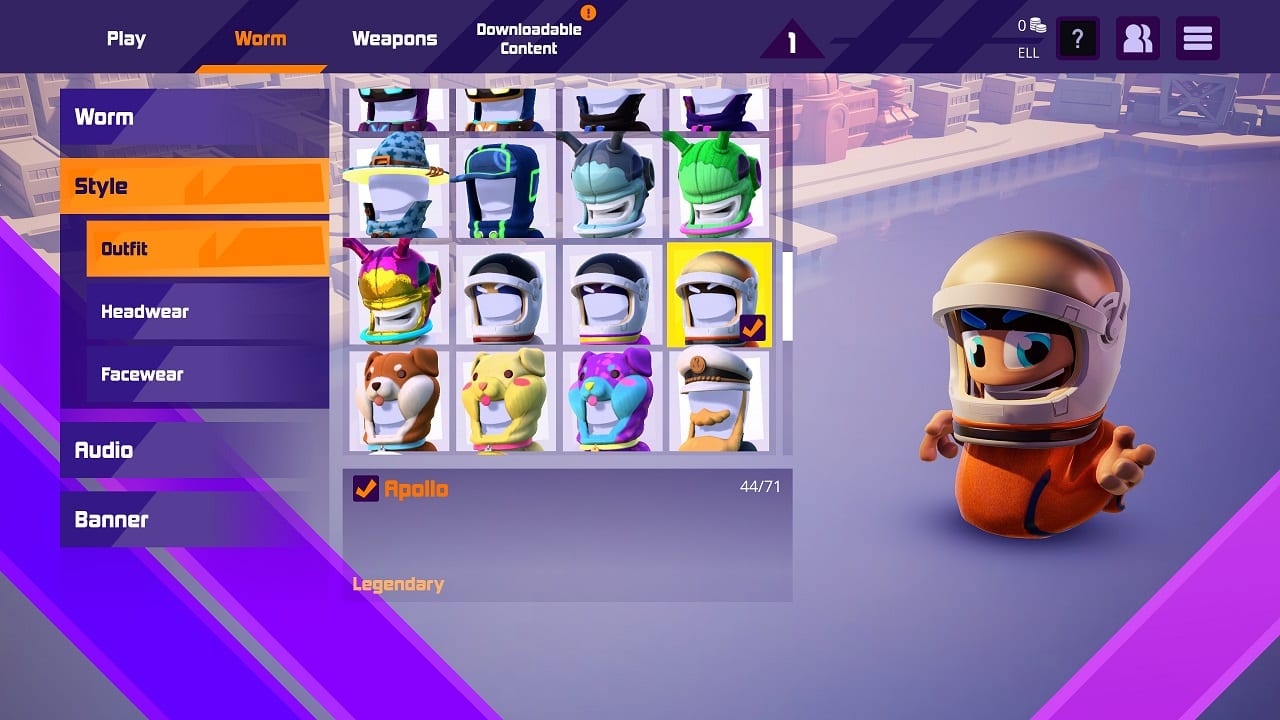 Worms Rumble - Spaceworm and Alien Double Pack — скриншот 1