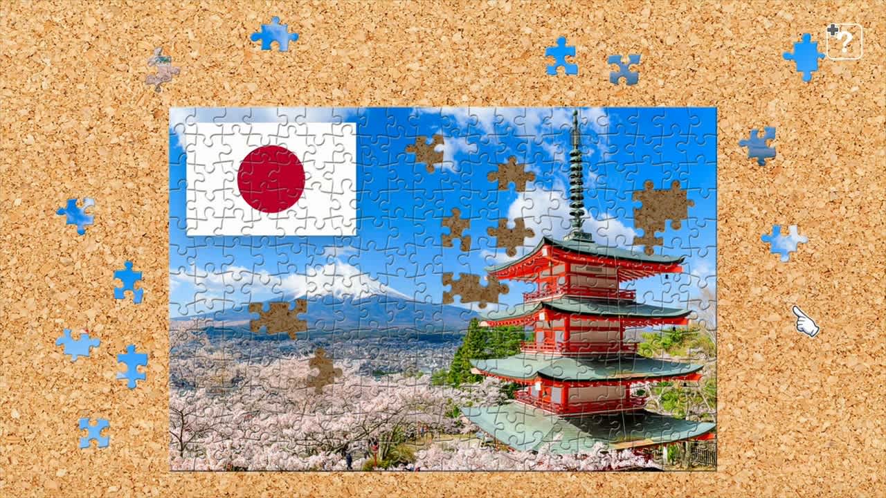 Jigsaw Masterpieces: Landscapes with Flags of the World - Asia vol.1 — скриншот 1