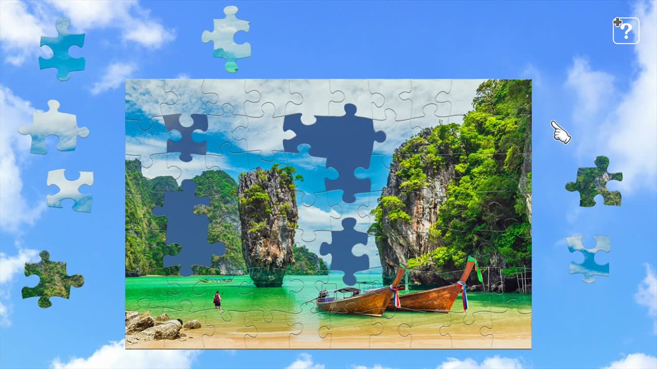 Jigsaw Masterpieces: Great View of the Seaside — скриншот 1