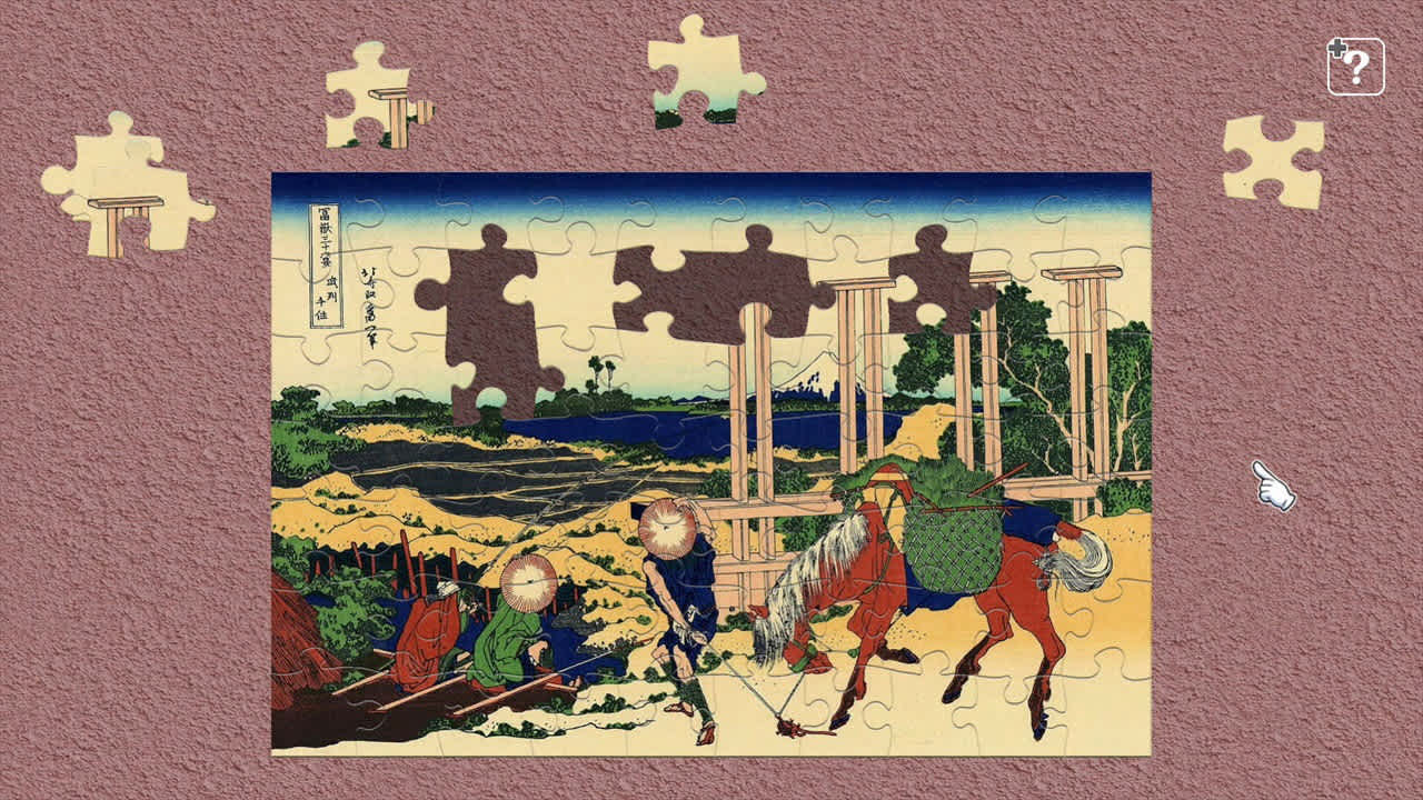 Jigsaw Masterpieces: Masterpieces of World  - Ukiyo-e, Hokusai's Thirty-Six Views of Mt.Fuji Vol.1- — скриншот 1