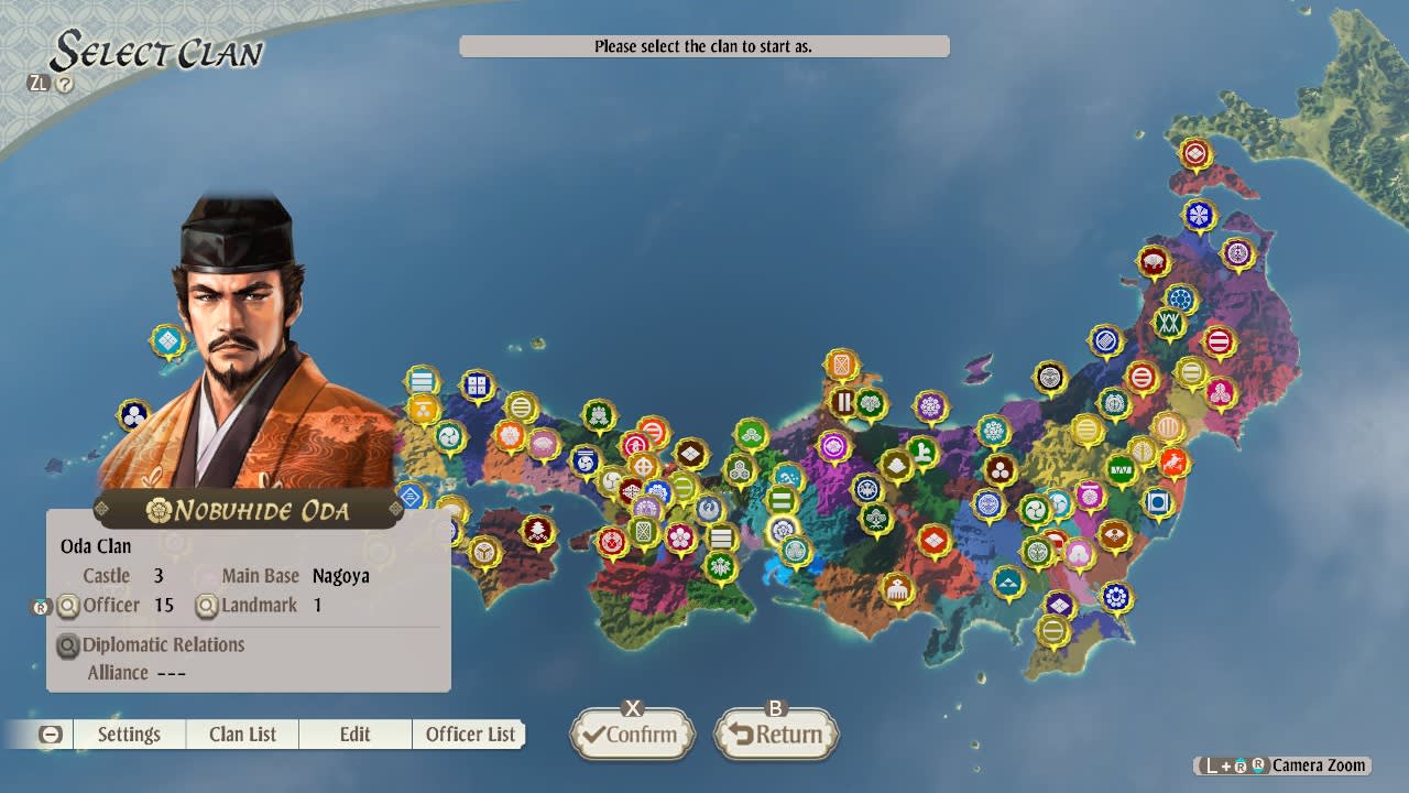 "NOBUNAGA'S AMBITION: Awakening" Scenario "Muskets Arrive", 40th Anniversary "Officer Face Graphics and Additional Traits" — скриншот 1