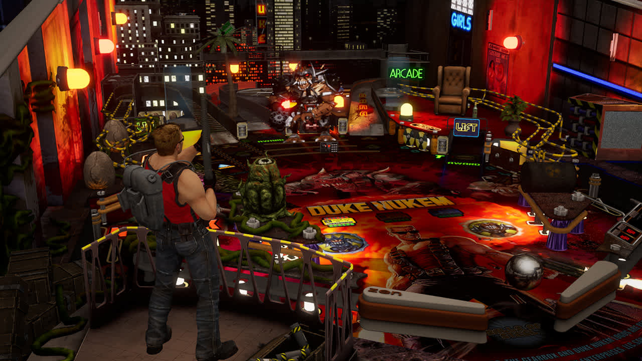 Pinball FX Midnight - Duke Nukem's Big Shot Pinball — скриншот 1