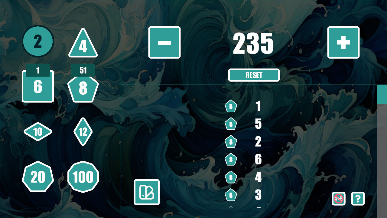 Easy Dice for RPG/Tabletop - Wave Theme — скриншот 1