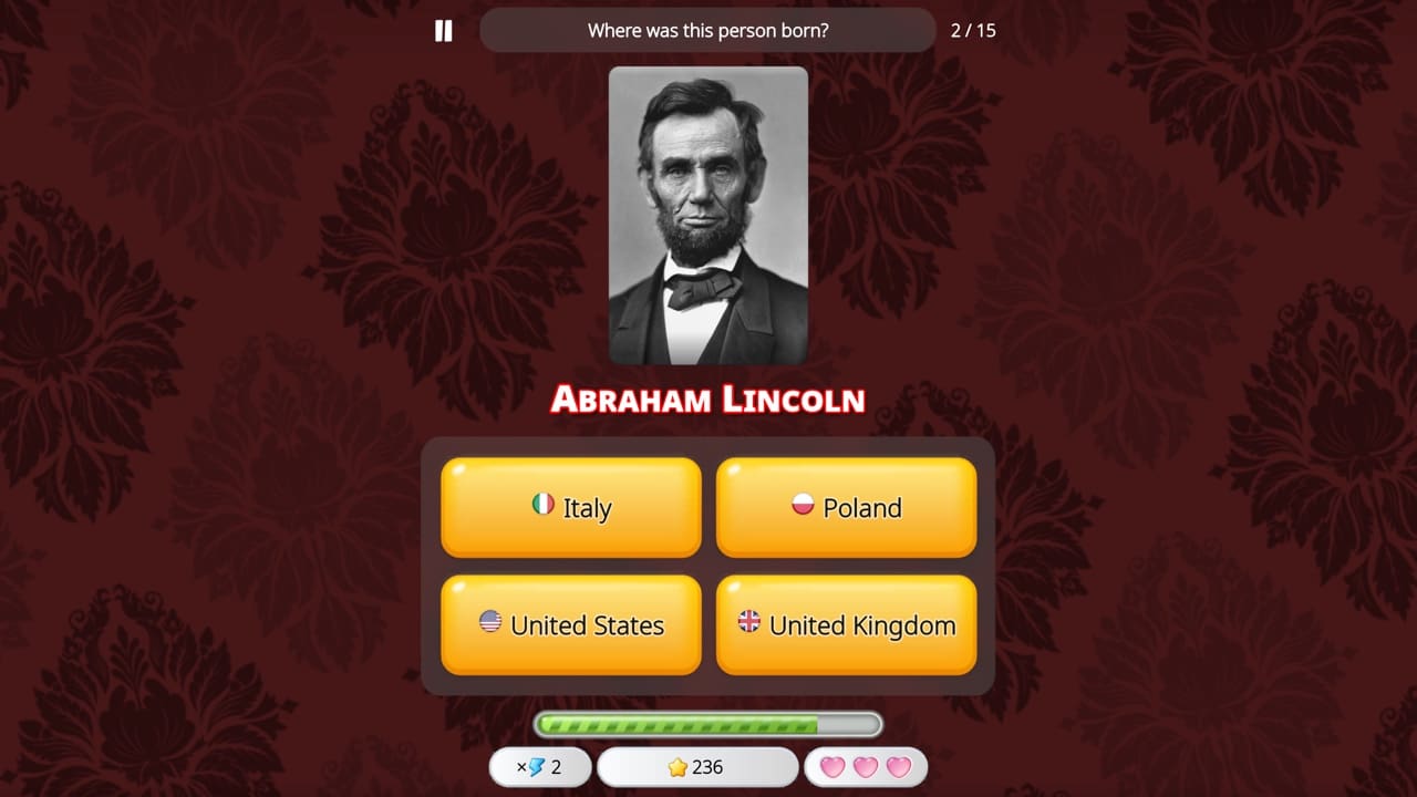 Capitals Quizzer: People Mode — скриншот 1