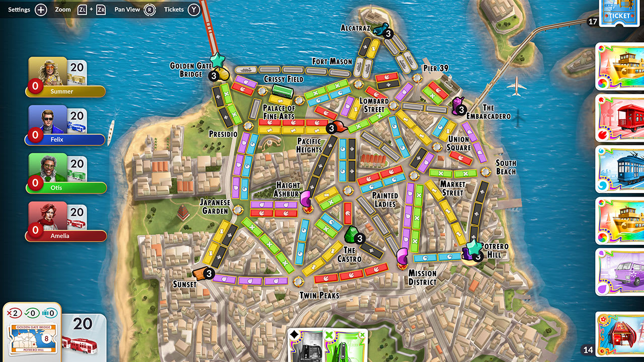 Ticket to Ride®: The San Francisco City Expansion — скриншот 1