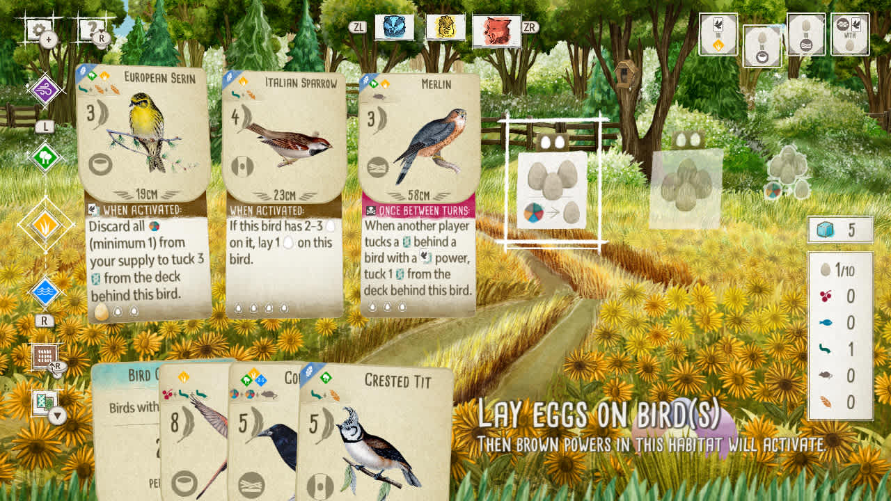 Wingspan Bird Pack: Birds of Continental Europe — скриншот 1