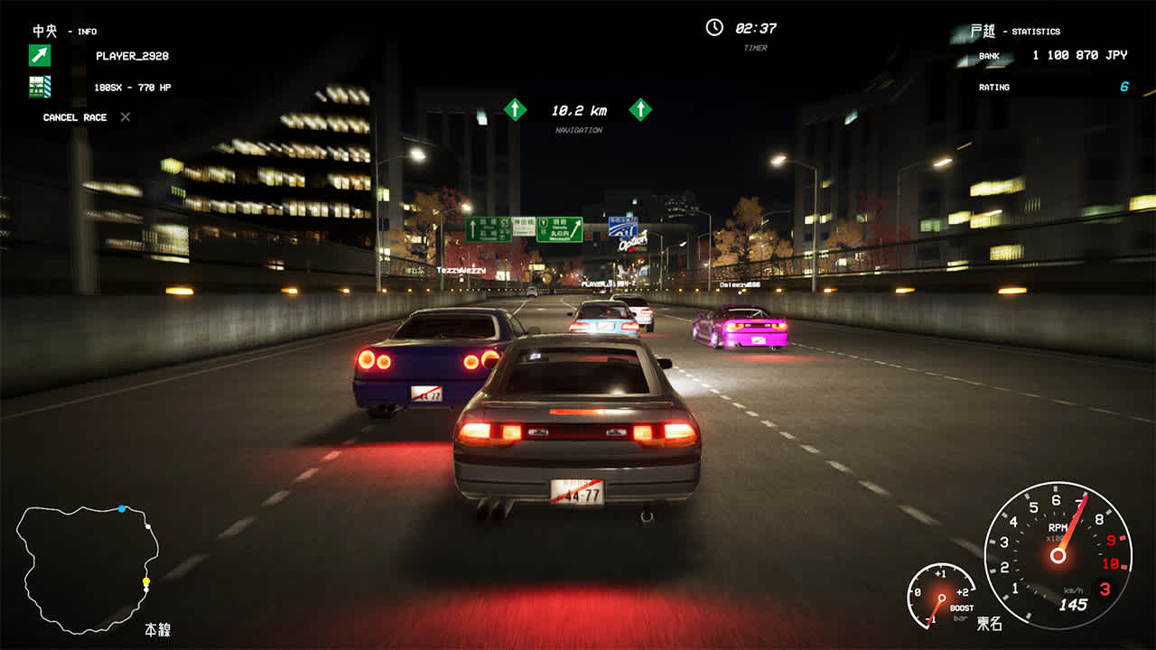 Kanjozoku Game レーサー - Car Racing & Highway Driving Simulator Games: Midnight Velocity — скриншот 1