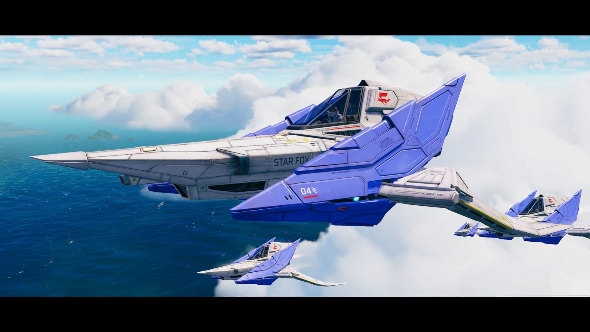 Star Fox crew cinematic with Fox McCloud and wingmates