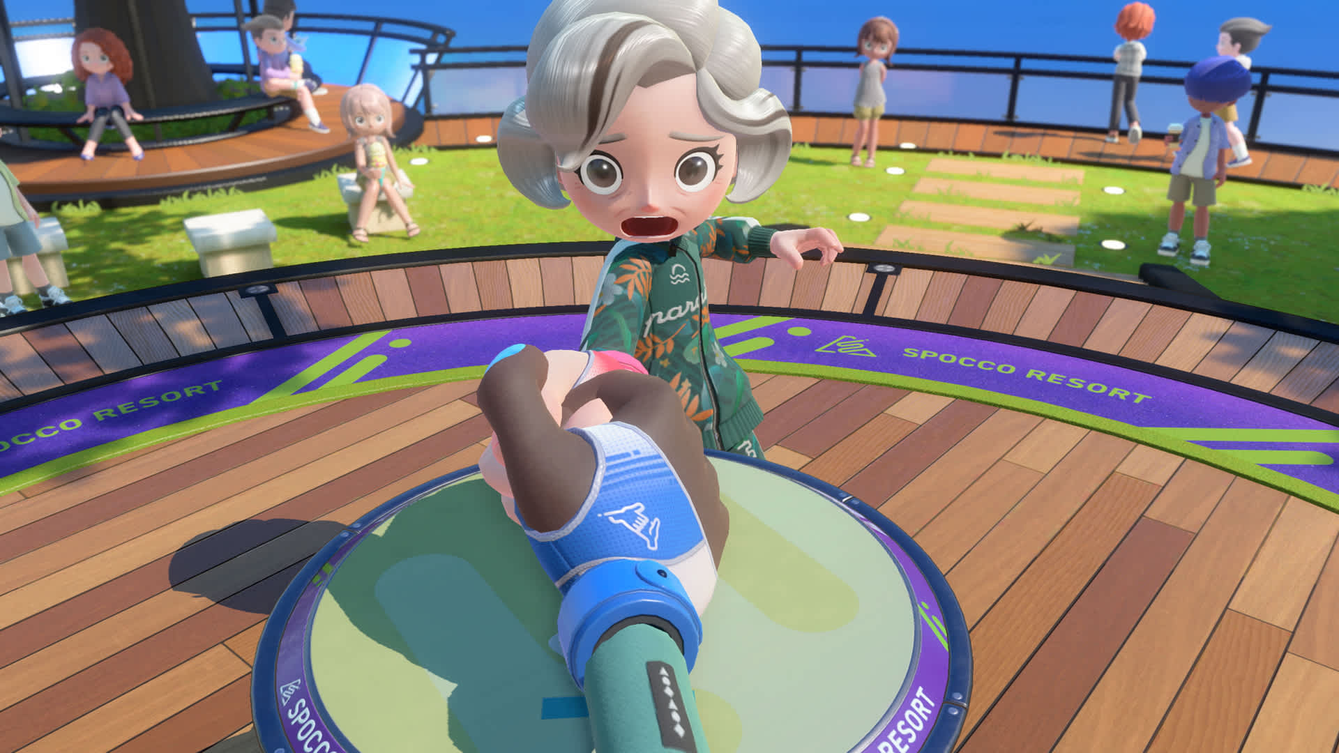 Motion-controlled sport in Nintendo Switch Sports Resort