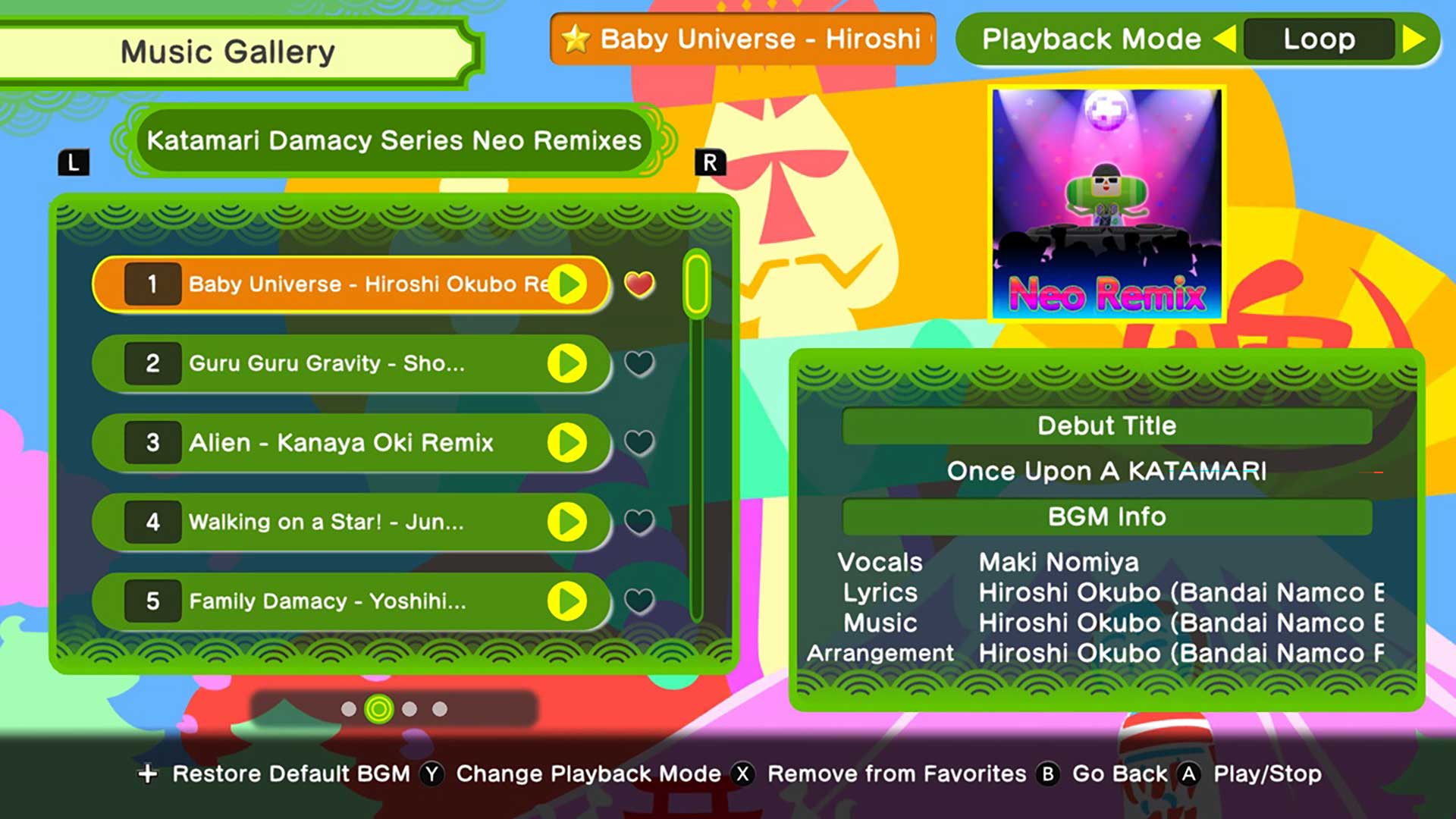 Once Upon A KATAMARI - Katamari Damacy Series Neo Remixes — скриншот 1