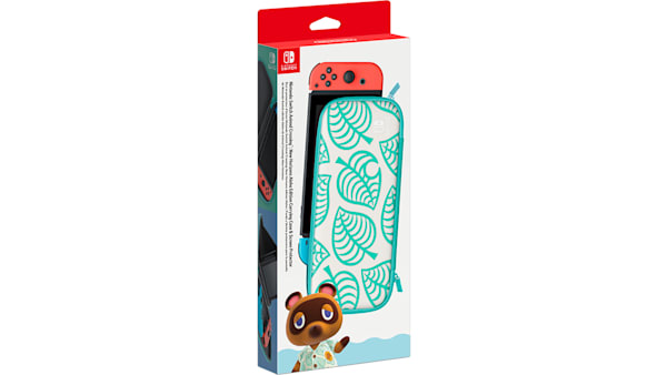 Etui et protection gaming GENERIQUE Pochette de transport Nintendo Switch  Lite Animal Crossing + housse protection d'écran + 2 x casquettes en  silicone