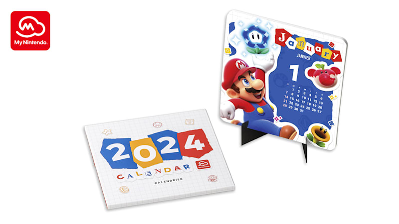 Calendrier de bureau My Nintendo 2024 - Site officiel Nintendo