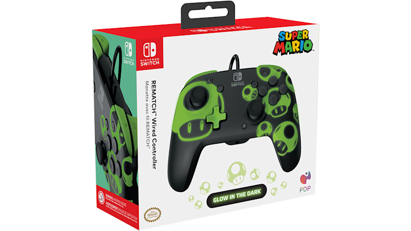 Nintendo Switch REMATCH GLOW Wireless Controller Super Star