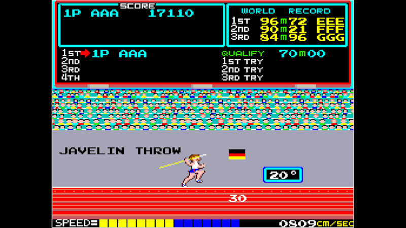 Track and field video game for sale store