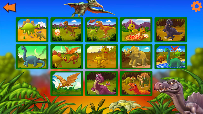 Dinosaur Jigsaw Puzzles Dino Puzzle Game for Kids Toddlers