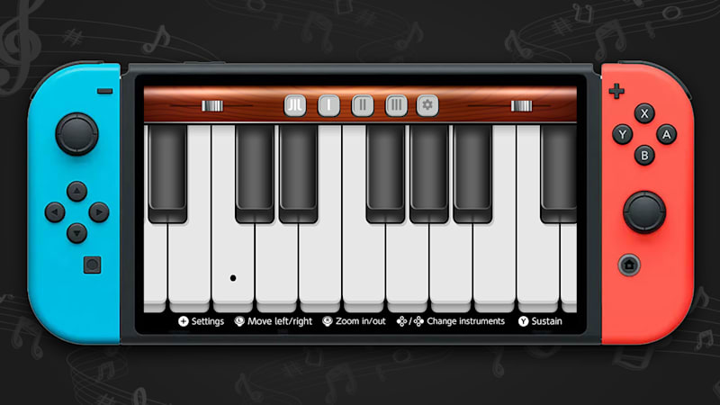 Nintendo shop switch piano