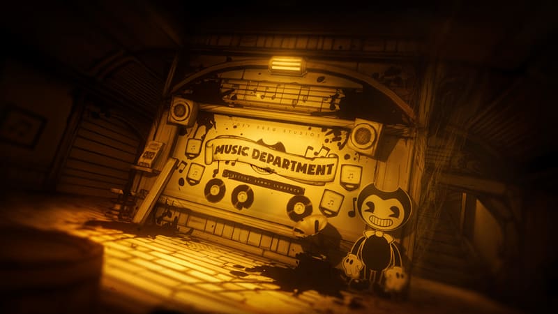 The location of the parts in Bendy and the Ink Machine