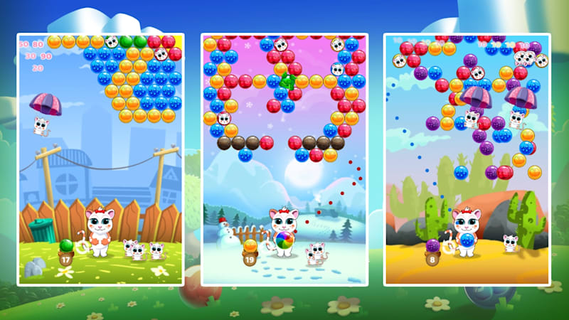Cat bubble games top