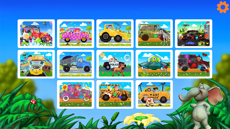 Cars Puzzles Game - Funny Car & Trucks Preschool Jigsaw Education