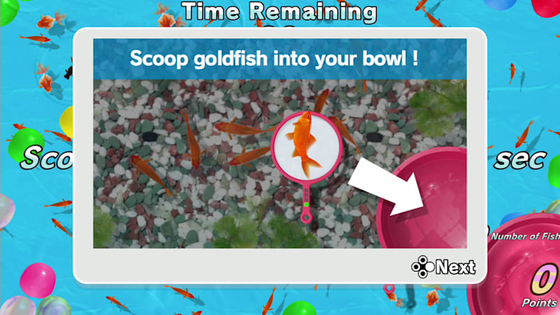 Virtual Goldfish Scooping