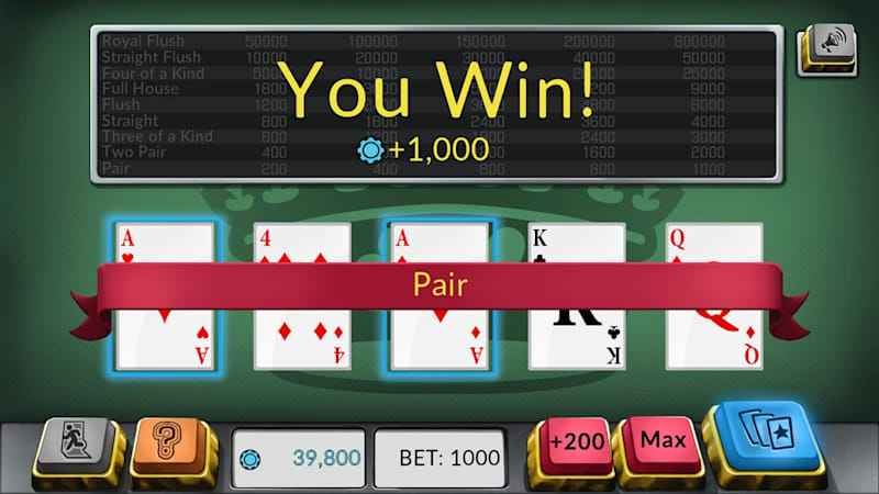 Four Kings Video Poker for Nintendo Switch Nintendo Official Site