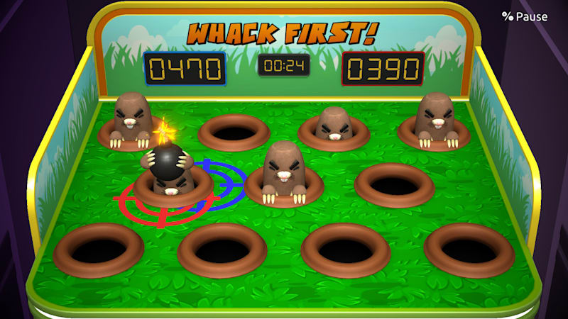 Whack first Fight the moles