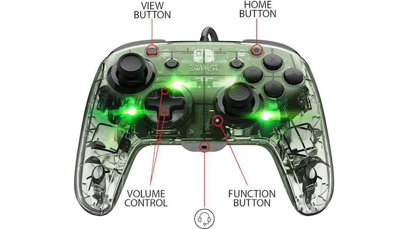 Nintendo switch afterglow wired controller online