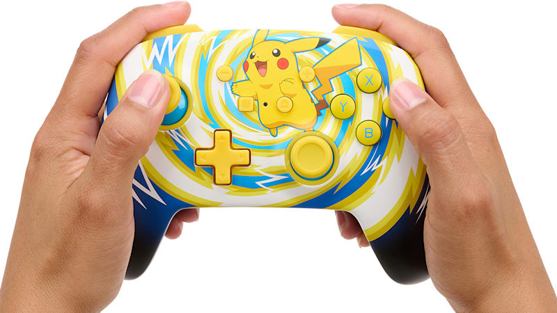 PowerA Enhanced Wireless Controller for Nintendo Switch Pokemon Pikachu  Retro