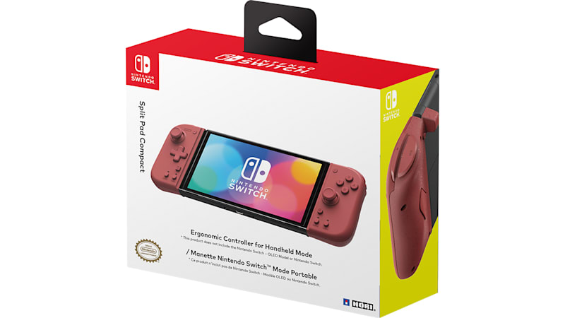 Hori Nintendo Switch Split Pad Pro (Red) Ergonomic Controller for Handheld  Mode - Officially Licensed By Nintendo