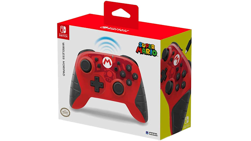 Nintendo switch hori mario edition wireless rechargeable controller new arrivals