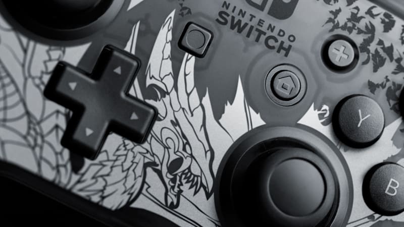 Nintendo Switch Pro Controller Rise: - Site Monster Sunbreak Official Hunter Nintendo Edition