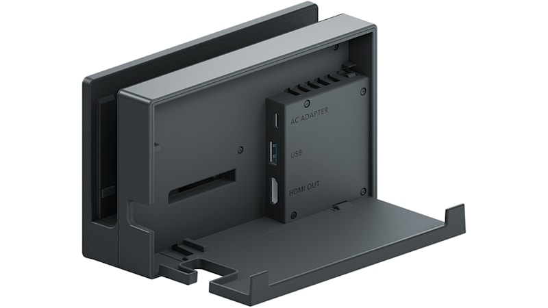 Station d'accueil multiport pour Nintendo Switch / Switch OLED (modèle LAN)  Console de jeu Support de charge portable avec 1000Mbs LAN / 4K HD / Type-C  / Ports USB Prise en charge