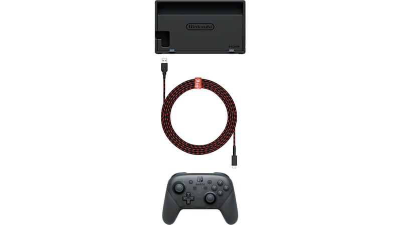 Nintendo Switch (OLED) Super Smash Bros OLED Bundle with Pro Controller and  Charging Base