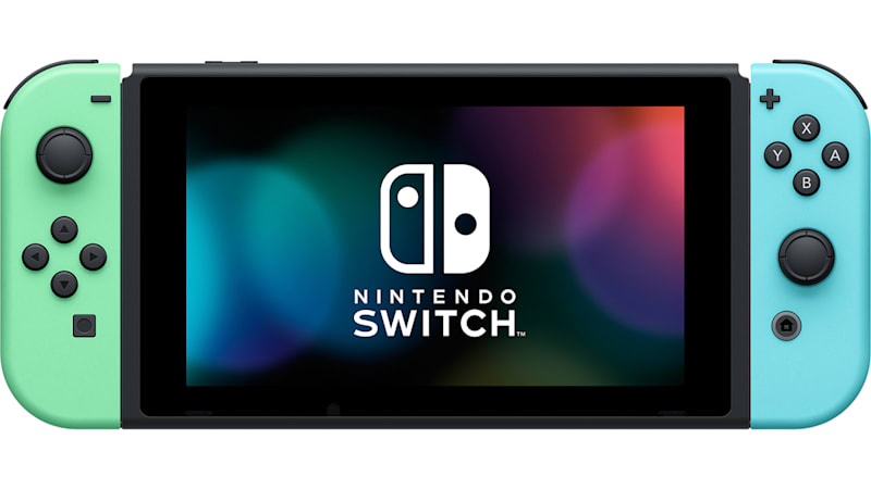 Nintendo Switch OLED White with Animal Crossing New Horizons Game