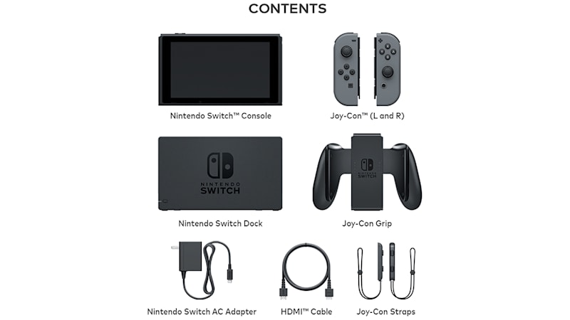 Nintendo Switch Gray Gray Joy Con REFURBISHED Nintendo