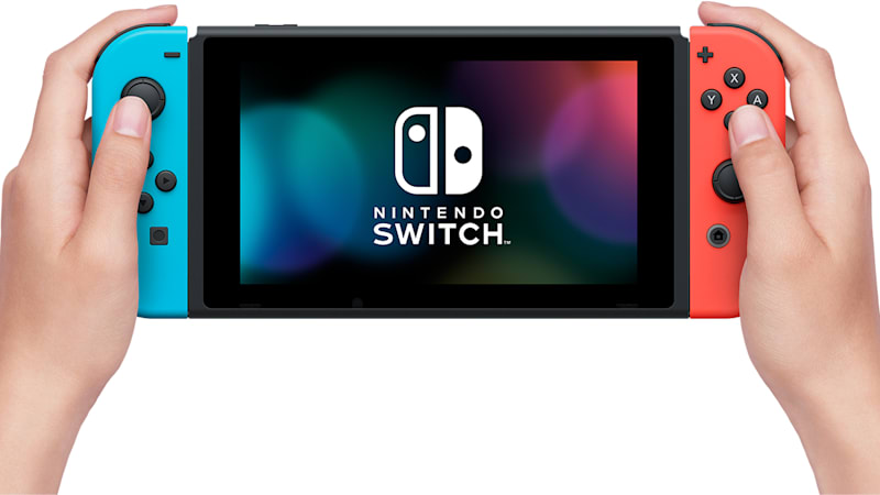 Nintendo Switch Console with Neon Blue/Neon Red Joy-Con Controller