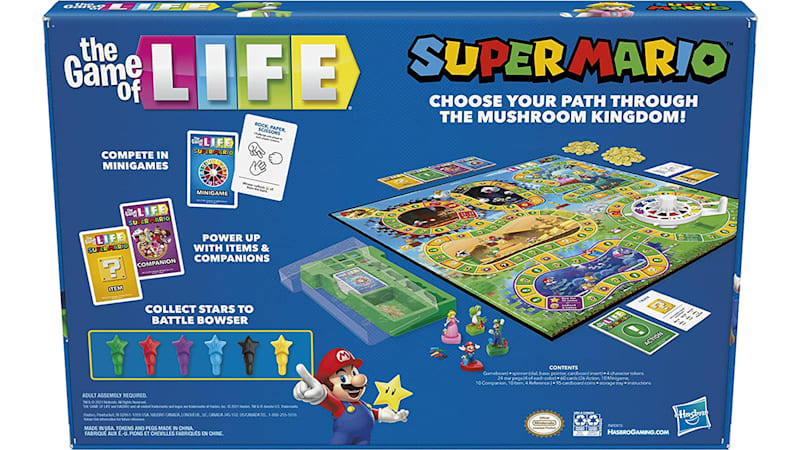 Monopoly The Super Mario Bros. Movie Edition Kids Board Game, Includes  Bowser Token