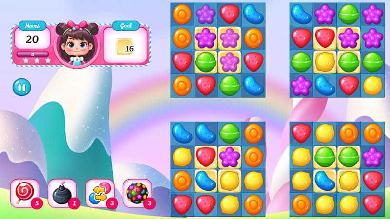 Candy Match em Jogos na Internet