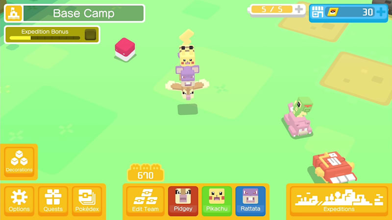 Pokémon Quest, Aplicações de download da Nintendo Switch