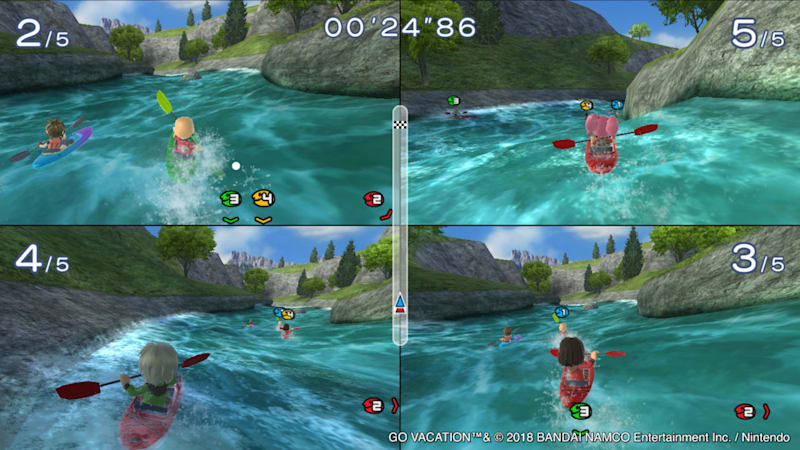 Go vacation switch top controls