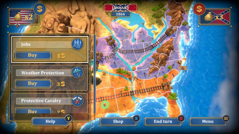 North and cheap south video game