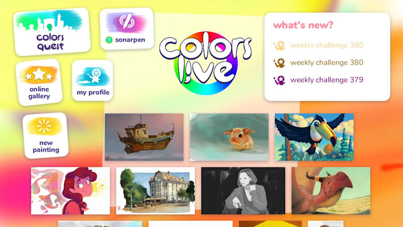 Colors Live: Nintendo Switch como uma tela para amantes do desenho