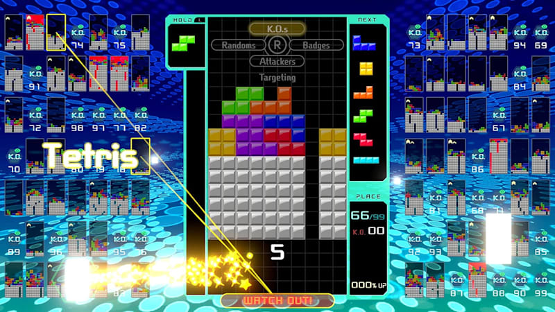 Tetris Head-To-Head Multiplayer Strategy Game