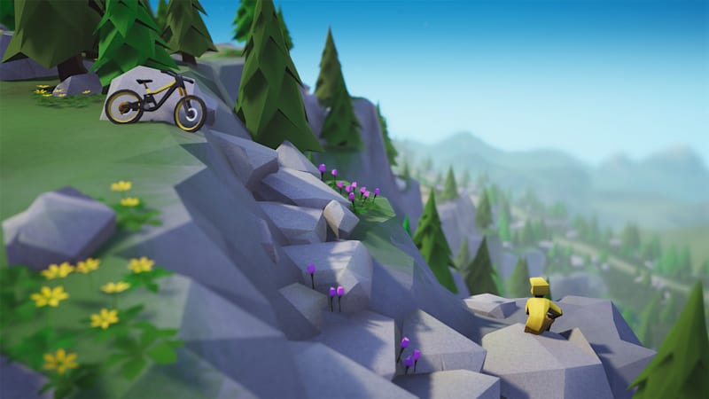 Lonely mountains top downhill switch